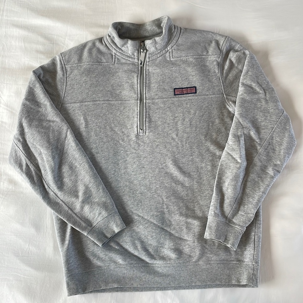 Vineyard Vines Shep Shirt Size Medium in Light Gray